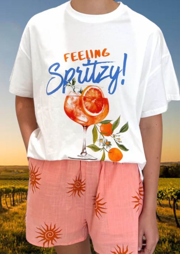 By Frankie Feeling Spritzy Oversized Tee Shirt