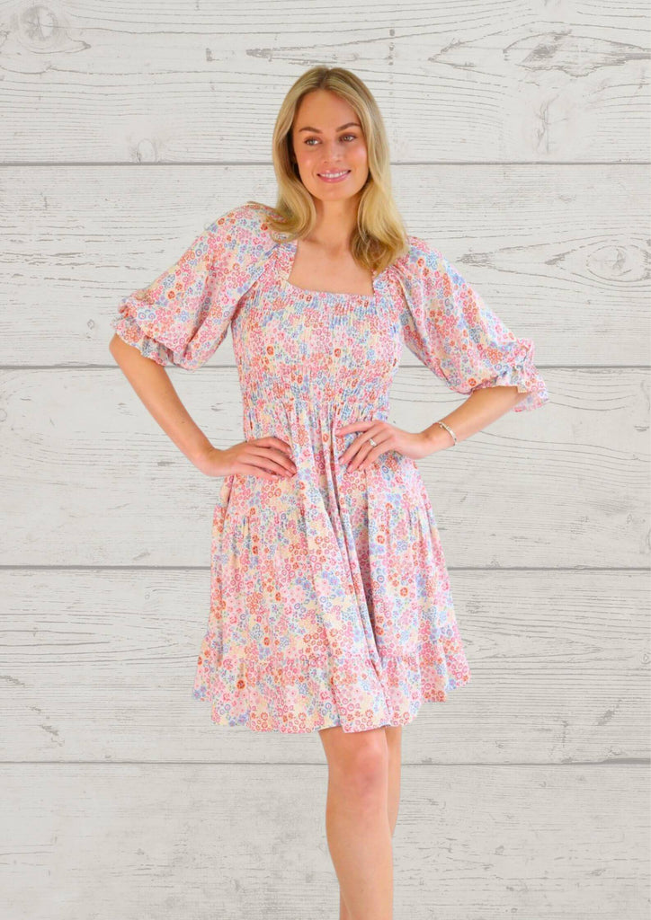 Frankie top shirred sundress